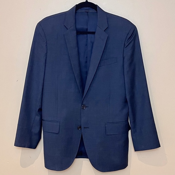 J Crew Ludlow Tollegno 1900 Wool Sport Coat Blazer - Men's Size 38S - Blue - Picture 1 of 9